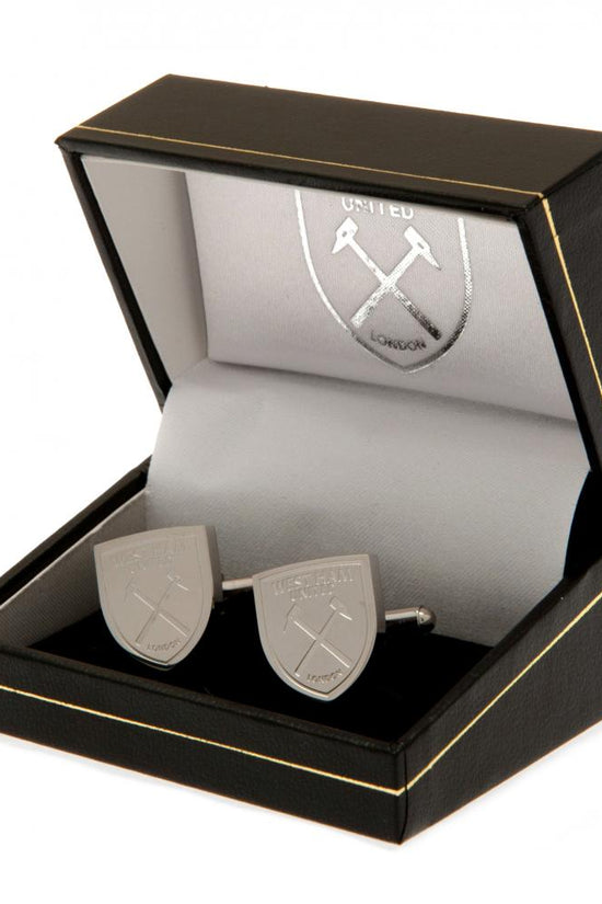 West Ham United FC Stainless Steel Formed Cufflinks