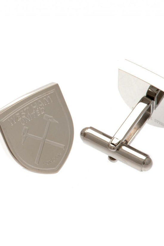 West Ham United FC Stainless Steel Formed Cufflinks