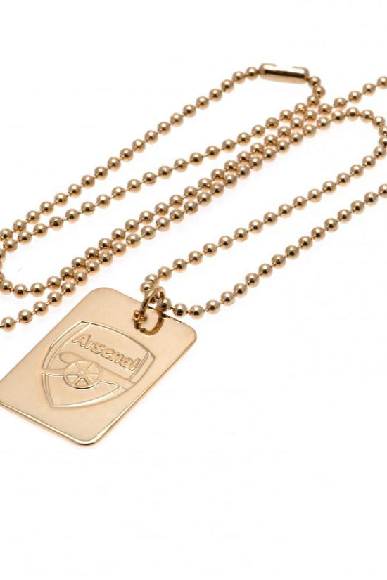 36165 Arsenal FC Gold Plated Dog Tag Chain 1