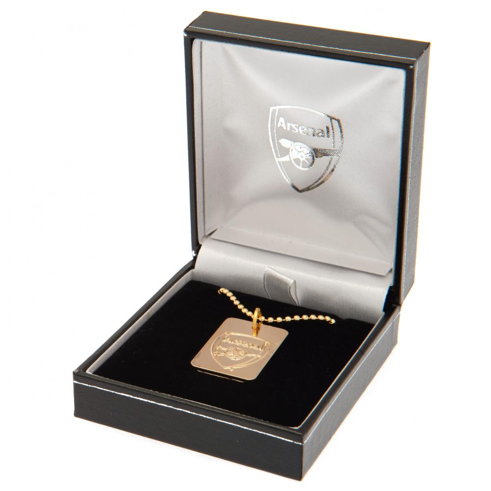36165 Arsenal FC Gold Plated Dog Tag Chain 2