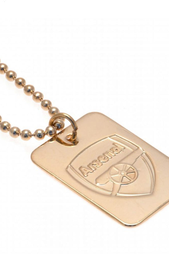36165 Arsenal FC Gold Plated Dog Tag Chain