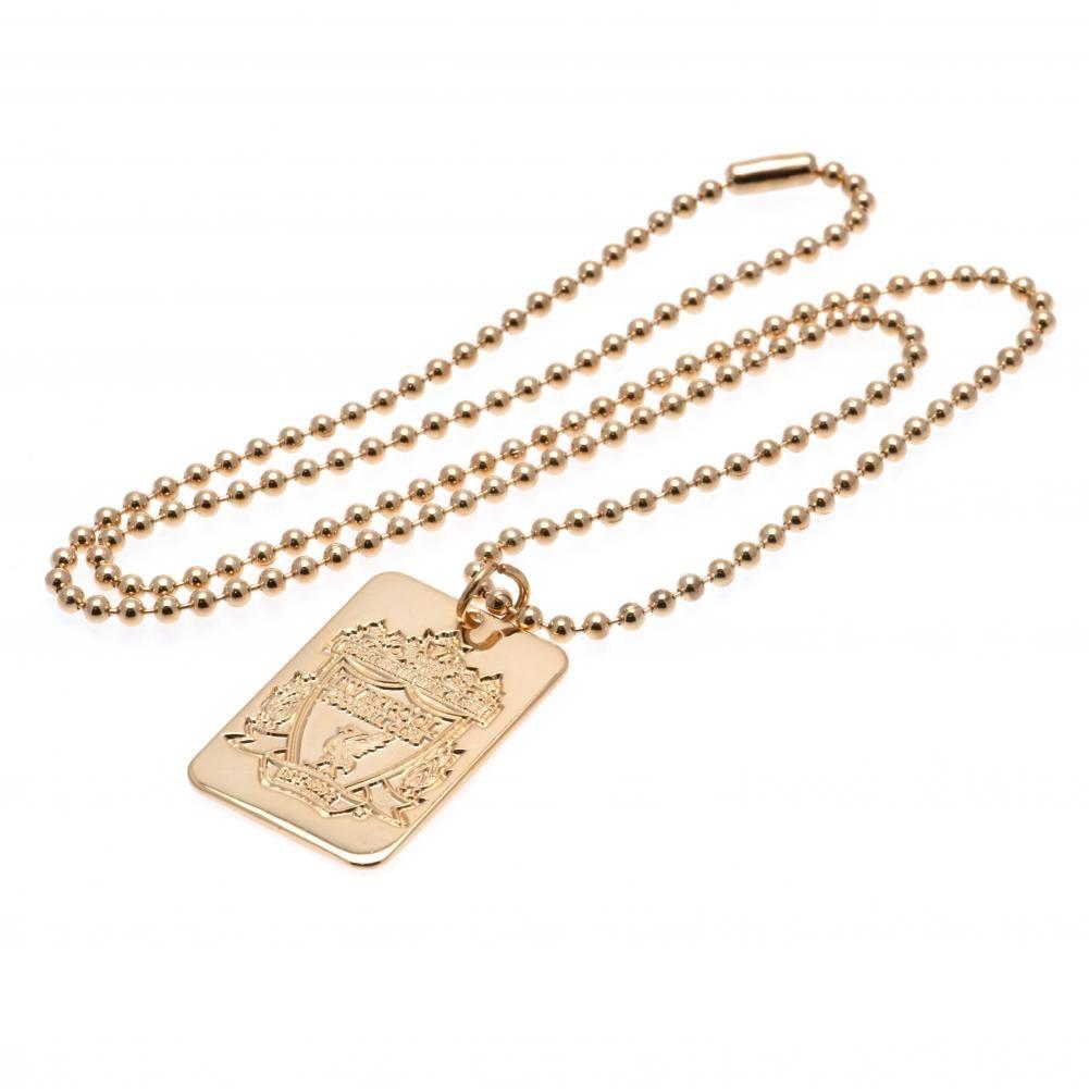 36168 Liverpool FC Gold Plated Dog Tag Chain 1