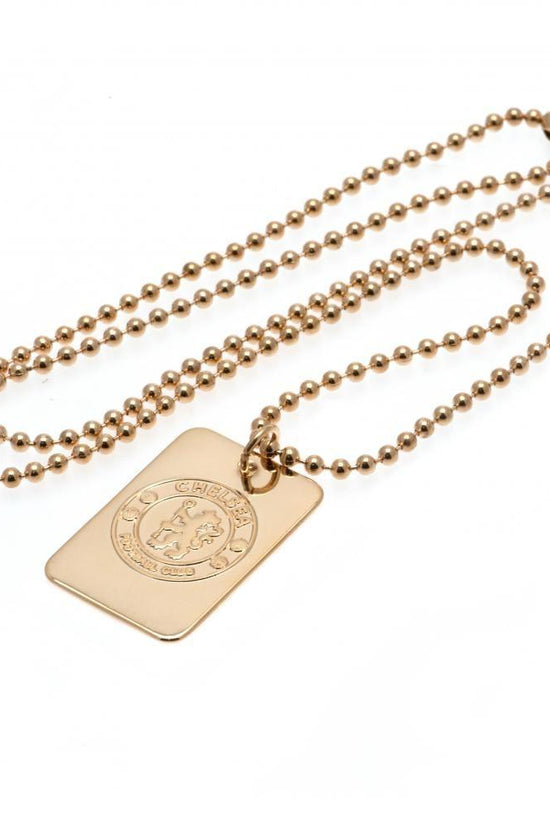 36170 Chelsea FC Gold Plated Dog Tag Chain 1