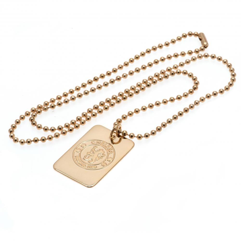 36170 Chelsea FC Gold Plated Dog Tag Chain 1