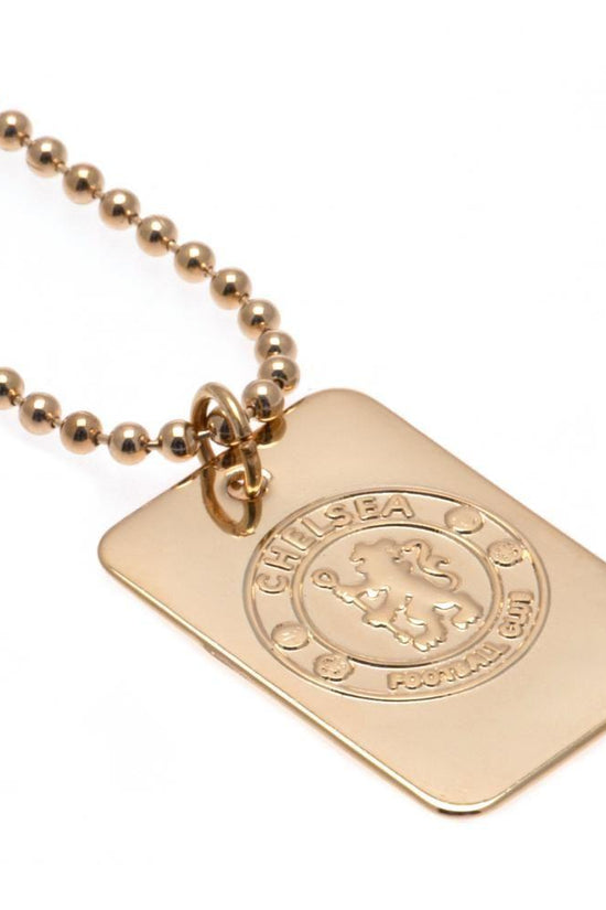 36170 Chelsea FC Gold Plated Dog Tag Chain