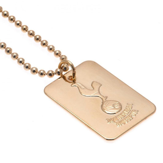 36172 Tottenham Hotspur FC Gold Plated Dog Tag Chain