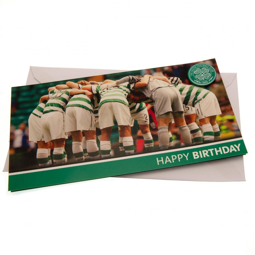 36307 Celtic FC Birthday Card Huddle