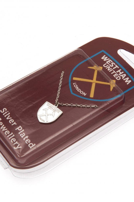 West Ham United FC Silver Plated Pendant & Chain CR