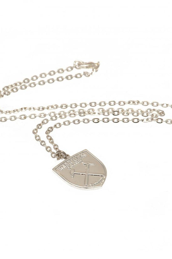 West Ham United FC Silver Plated Pendant & Chain CR