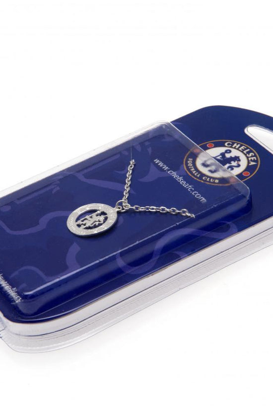 Chelsea FC Silver Plated Pendant & Chain CR