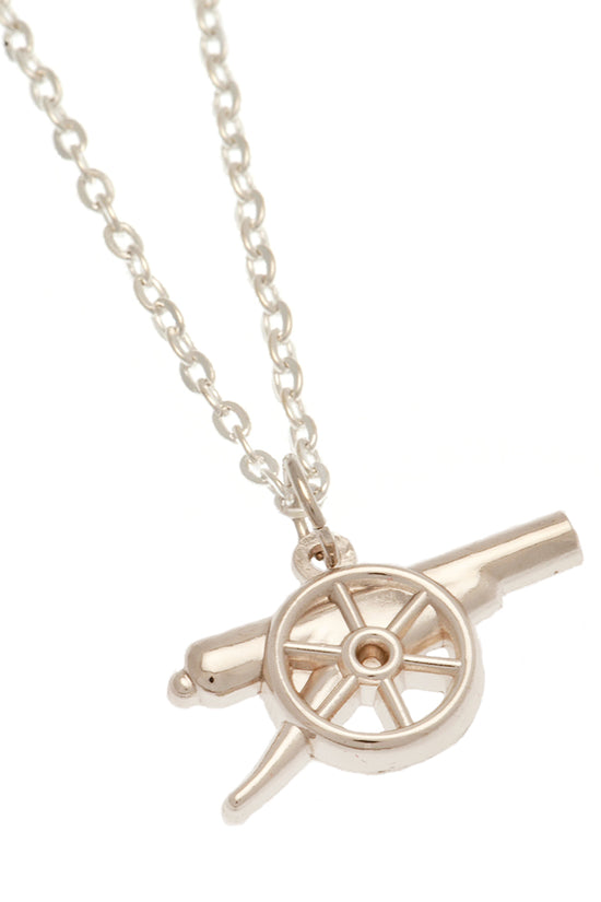 Arsenal FC Silver Plated Pendant & Chain GN