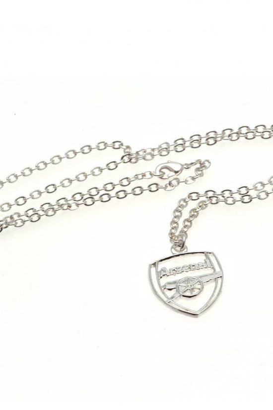 Arsenal FC Silver Plated Pendant & Chain CR
