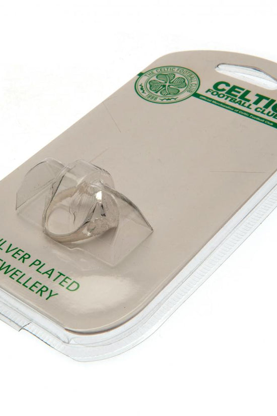 Celtic FC Silver Plated Crest Ring Medium