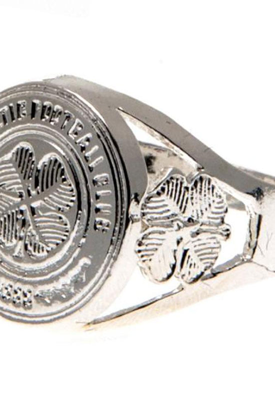 Celtic FC Silver Plated Crest Ring Large