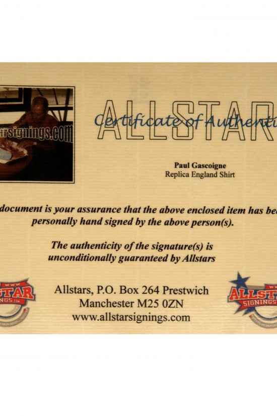 65336 England FA Gascoigne Signed Shirt 3