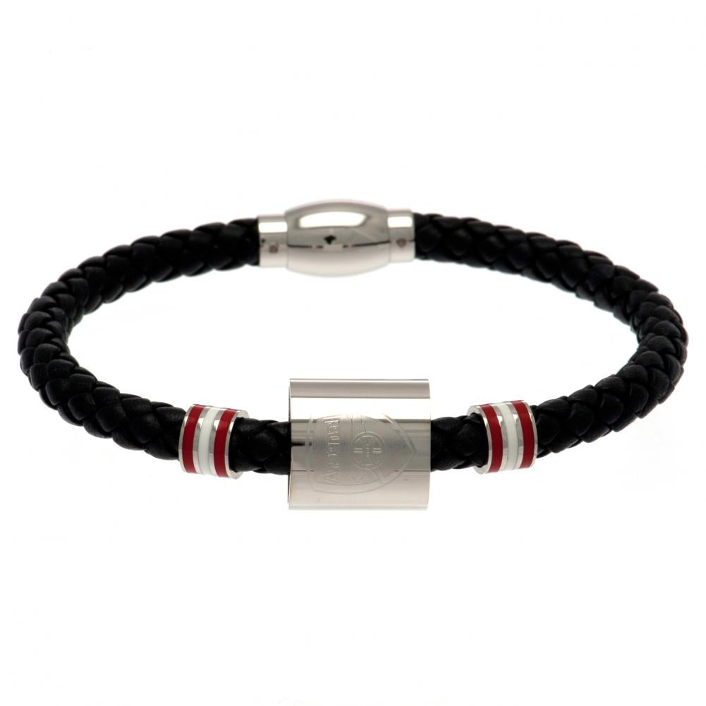 65967 Arsenal FC Colour Ring Leather Bracelet 1