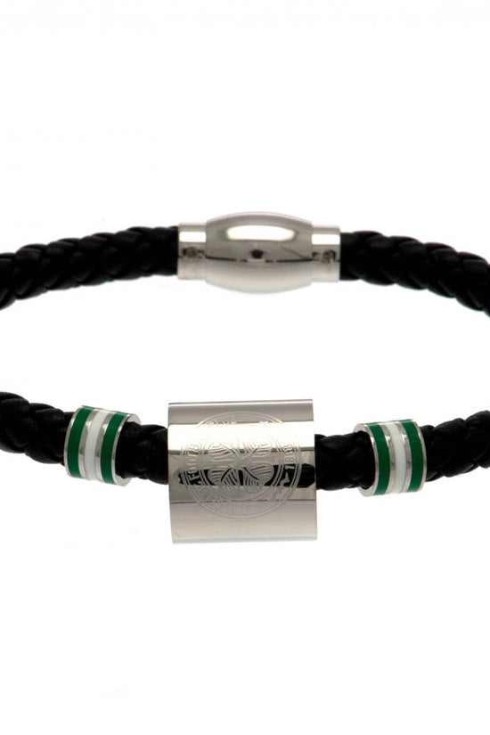 65985 Celtic FC Colour Ring Leather Bracelet 1