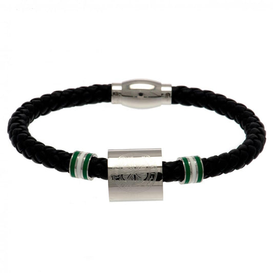 65985 Celtic FC Colour Ring Leather Bracelet 1