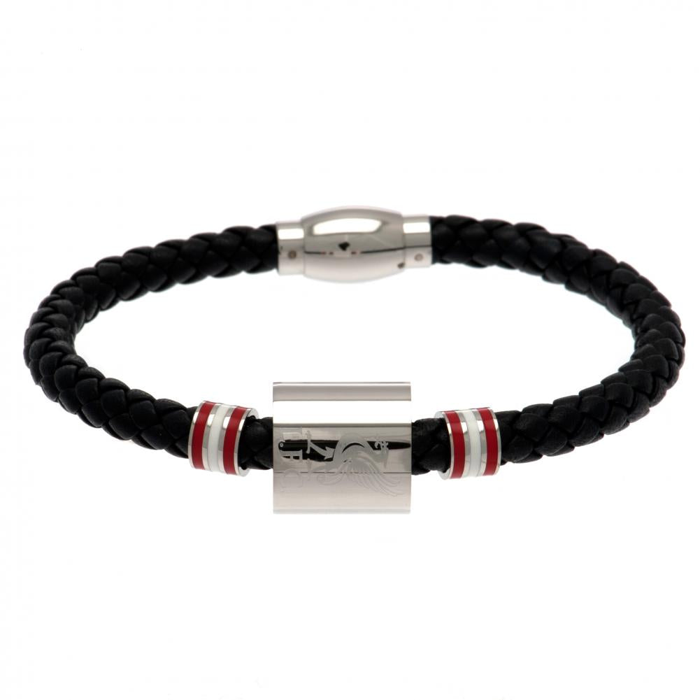 65990 Liverpool FC Colour Ring Leather Bracelet 1