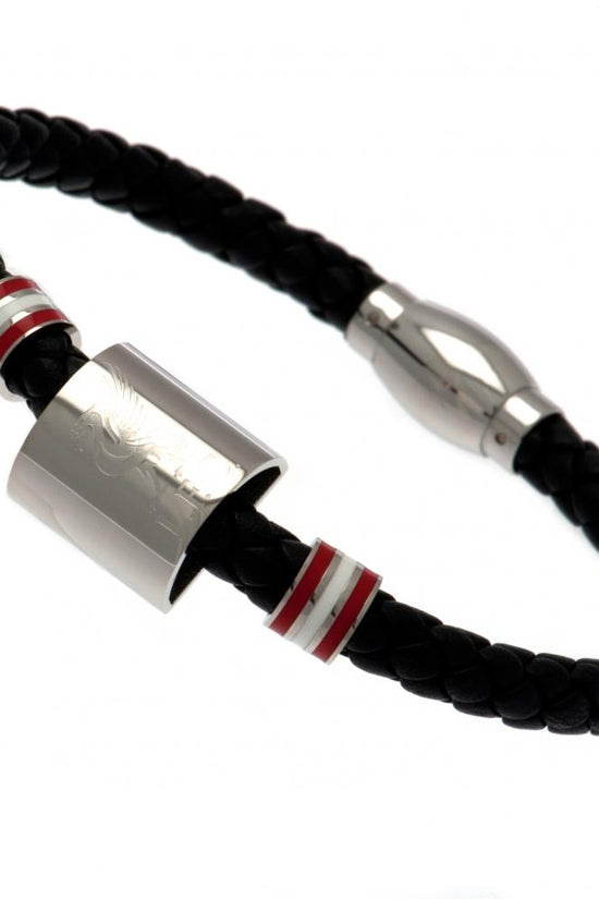65990 Liverpool FC Colour Ring Leather Bracelet