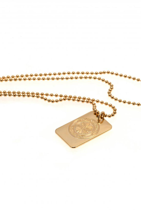 67028 Celtic FC Gold Plated Dog Tag Chain 1