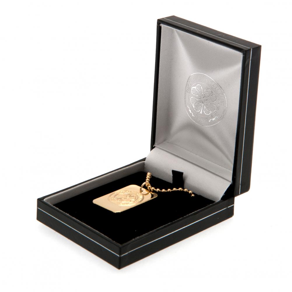 67028 Celtic FC Gold Plated Dog Tag Chain 2