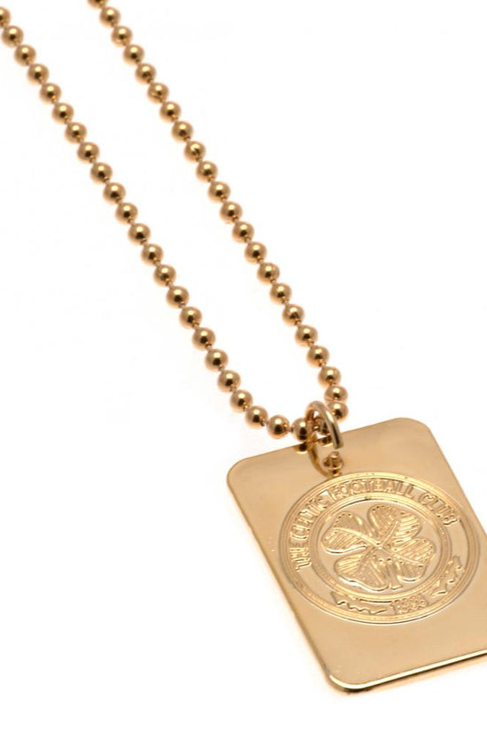 67028 Celtic FC Gold Plated Dog Tag Chain