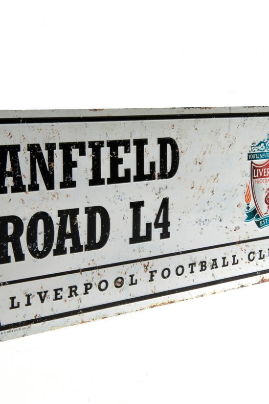 Liverpool FC Retro Street Sign