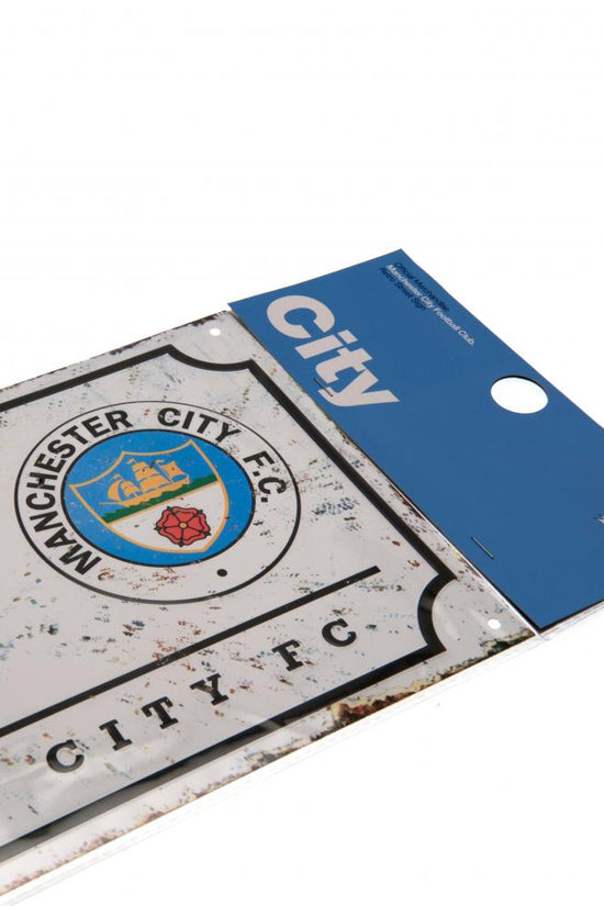 Manchester City FC Retro Street Sign
