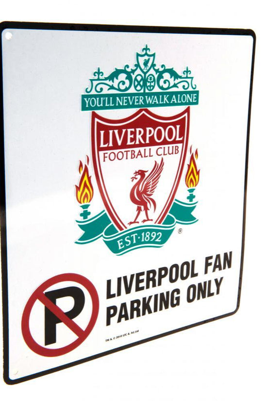 Liverpool FC No Parking Sign