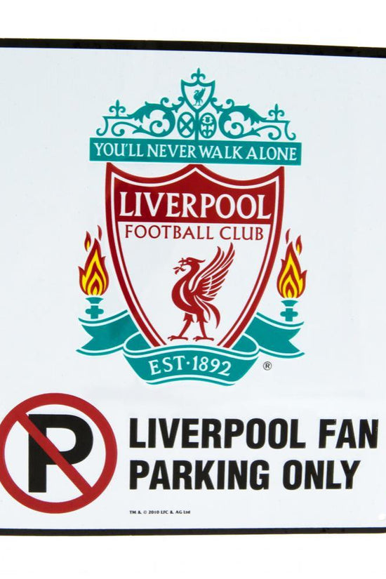 Liverpool FC No Parking Sign