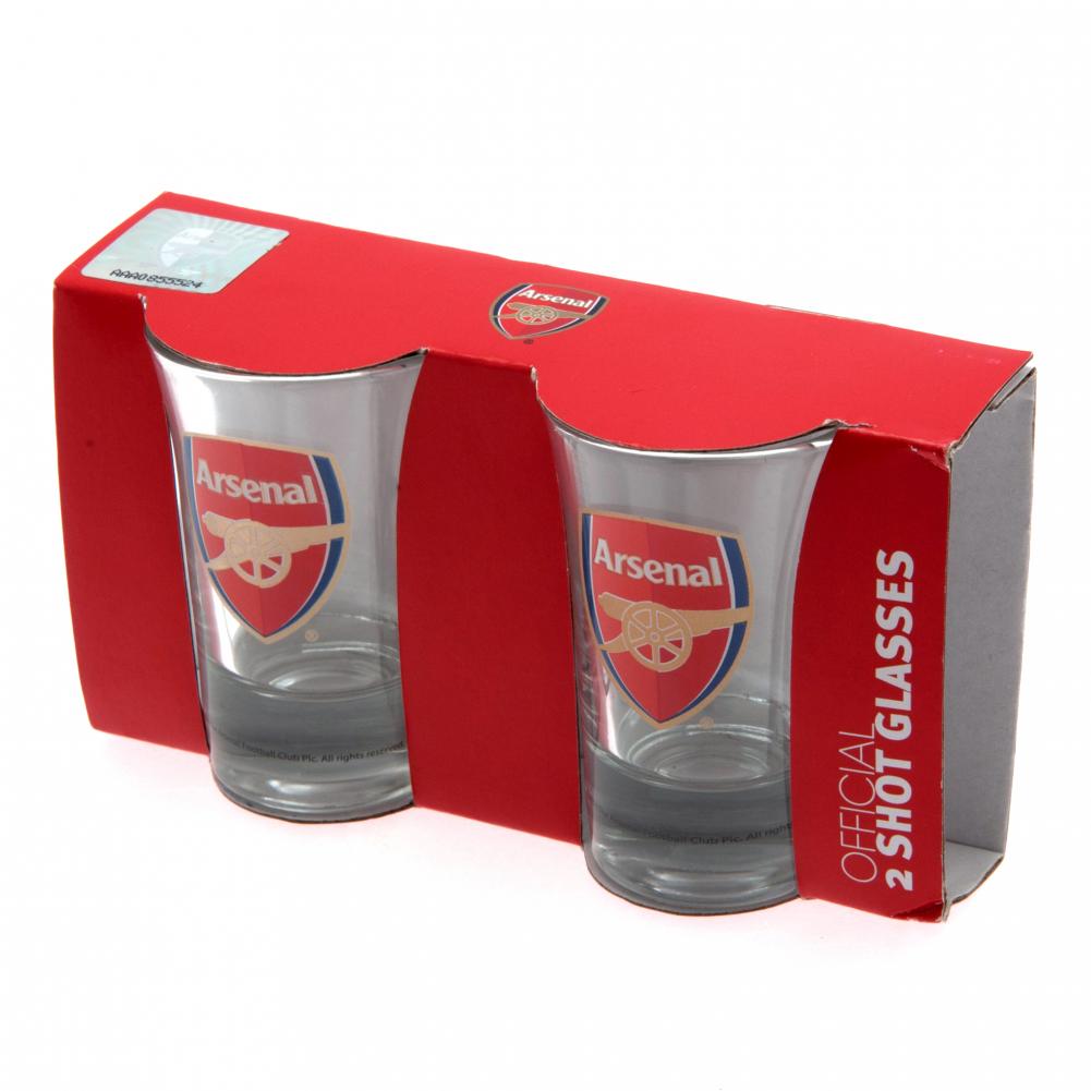 70446 Arsenal FC 2pk Shot Glass Set 2