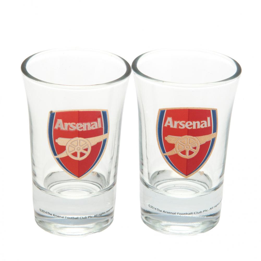 70446 Arsenal FC 2pk Shot Glass Set