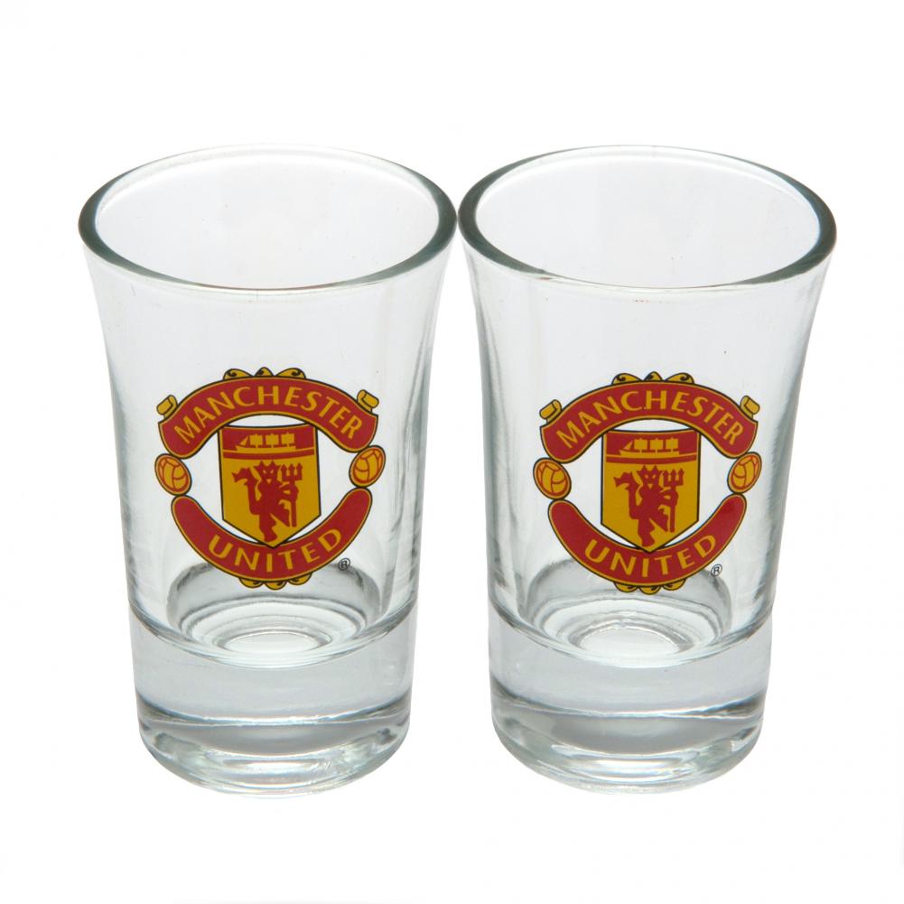 70719 Manchester United FC 2pk Shot Glass Set