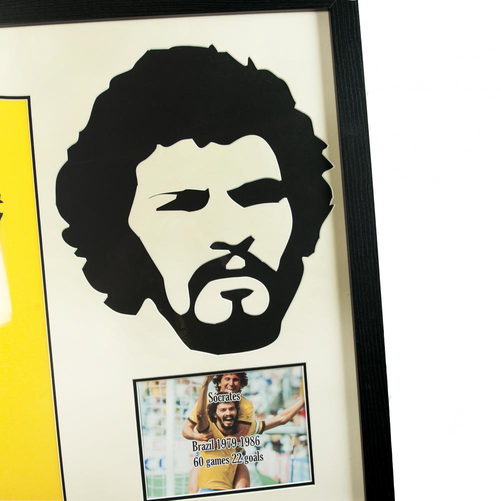 78190 Brasil Socrates Signed Shirt Silhouette 2