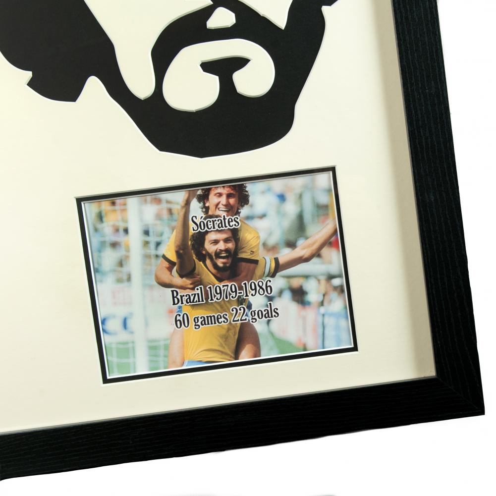 78190 Brasil Socrates Signed Shirt Silhouette 3