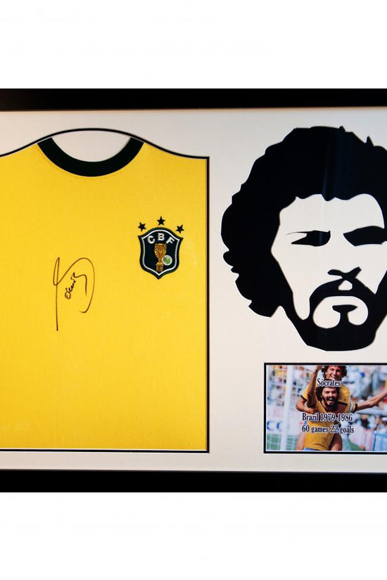 78190 Brasil Socrates Signed Shirt Silhouette