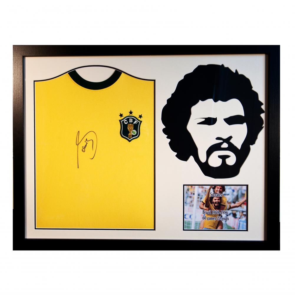 78190 Brasil Socrates Signed Shirt Silhouette