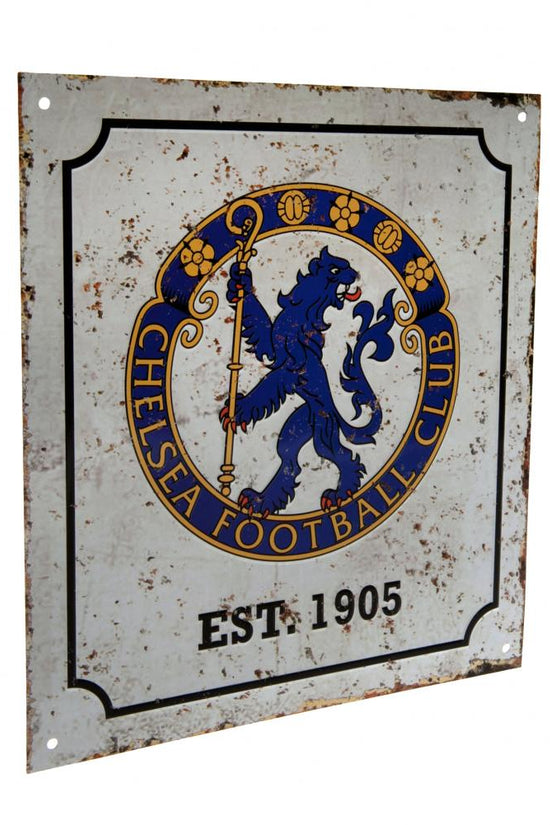 Chelsea FC Retro Logo Sign