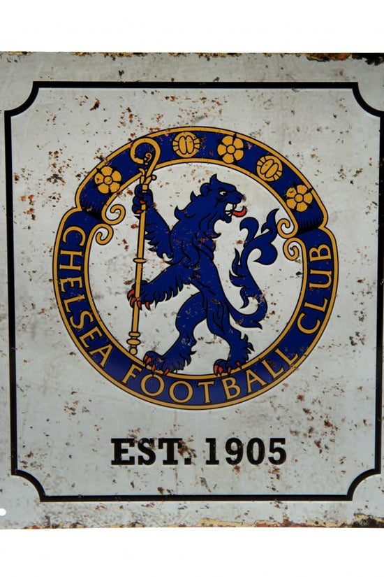 Chelsea FC Retro Logo Sign