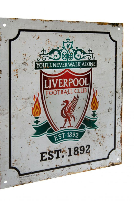 Liverpool FC Retro Logo Sign