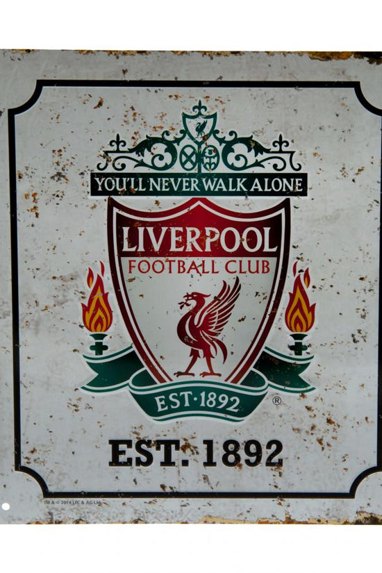Liverpool FC Retro Logo Sign