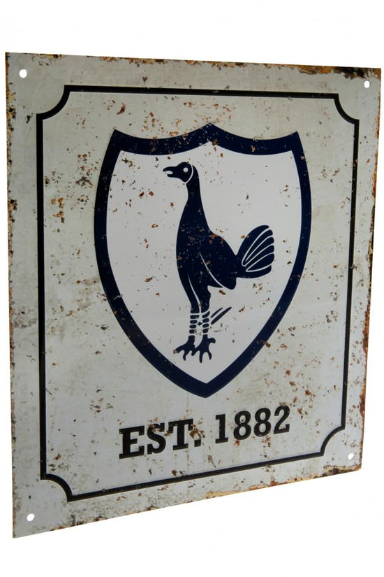 Tottenham Hotspur FC Retro Logo Sign