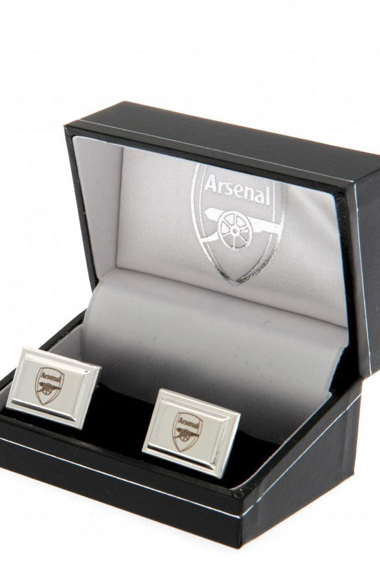 Arsenal FC Silver Plated Cufflinks
