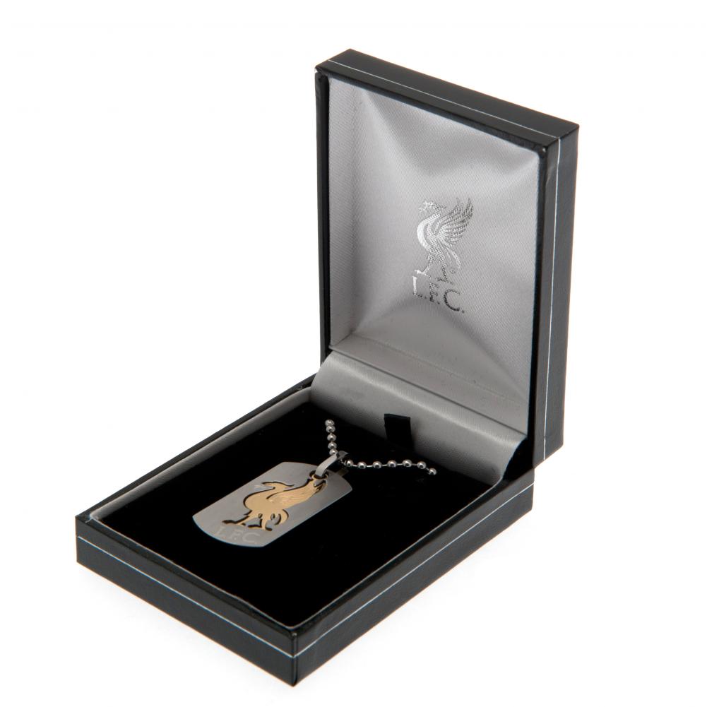 88168 Liverpool FC Bi Colour Cut Out Dog Tag Chain 2