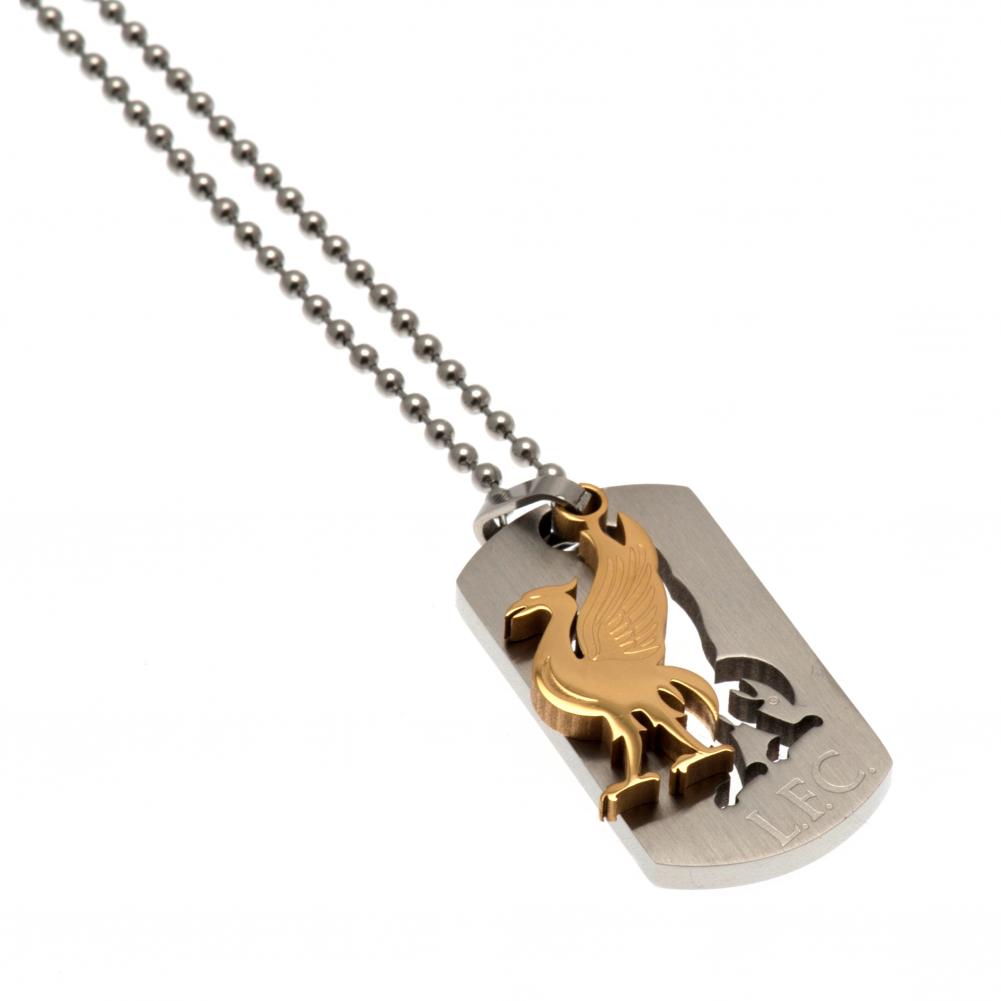 88168 Liverpool FC Bi Colour Cut Out Dog Tag Chain