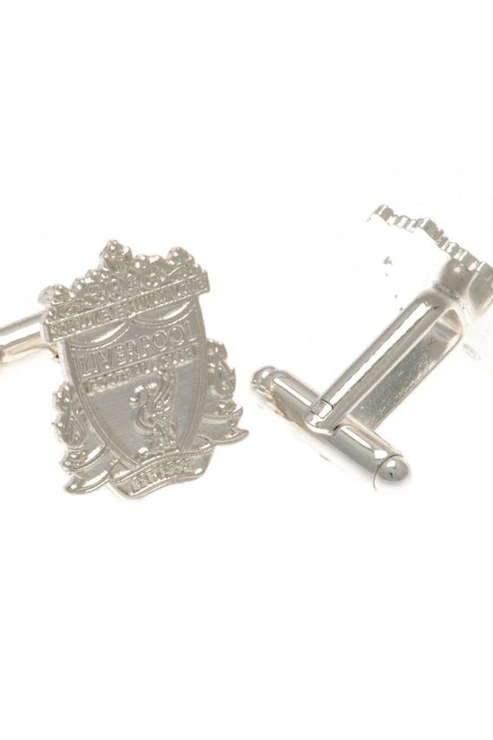 Liverpool FC Silver Plated Formed Crest Cufflinks