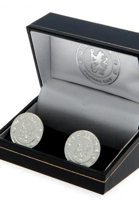 Chelsea FC Silver Plated Formed Cufflinks