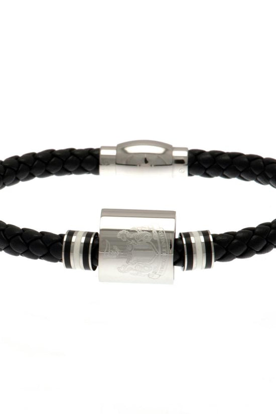 89434 Newcastle United FC Colour Ring Leather Bracelet 1