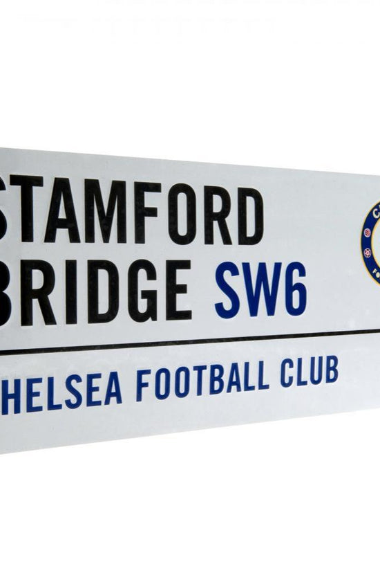 Chelsea FC White Street Sign